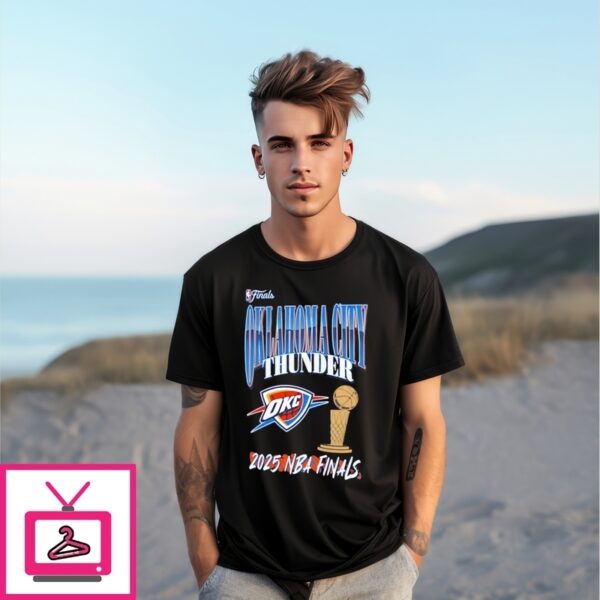 Oklahoma City Thunder 2025 Nba Finals Trophy Logo T-Shirt