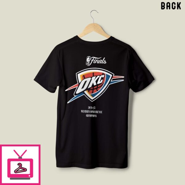 Oklahoma City Thunder 2025 Western Conference Champions Basketball Shirt