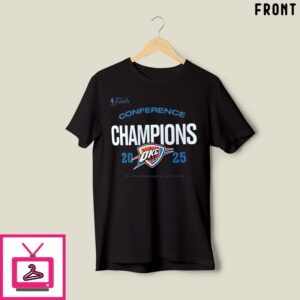 Oklahoma City Thunder 2025 Western Conference Champions Roster Buzzer Beater Shirt