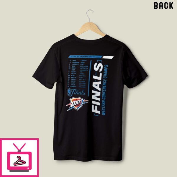 Oklahoma City Thunder 2025 Western Conference Champions Roster Buzzer Beater Shirt
