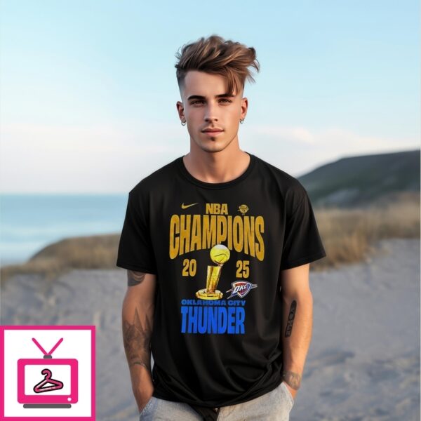 Oklahoma City Thunder Nba Finals Champions Winner Trophy 2025 T-Shirt
