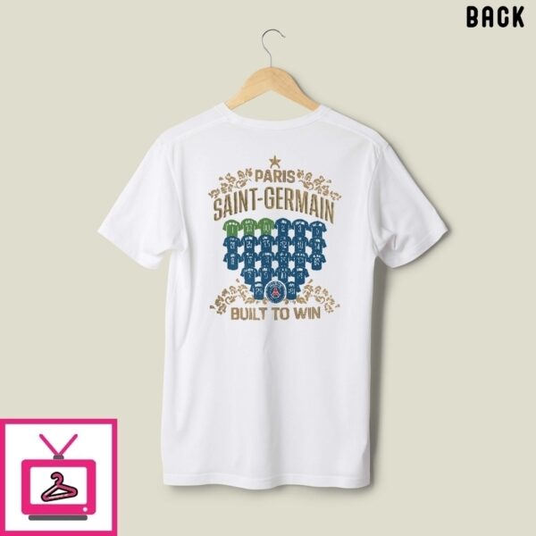 Paris Saint Germain European Champions Jersey Roster Graphic T-Shirt