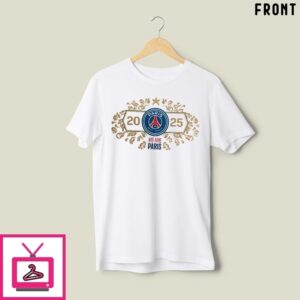 Paris Saint Germain European Champions Jersey Roster Graphic T-Shirt