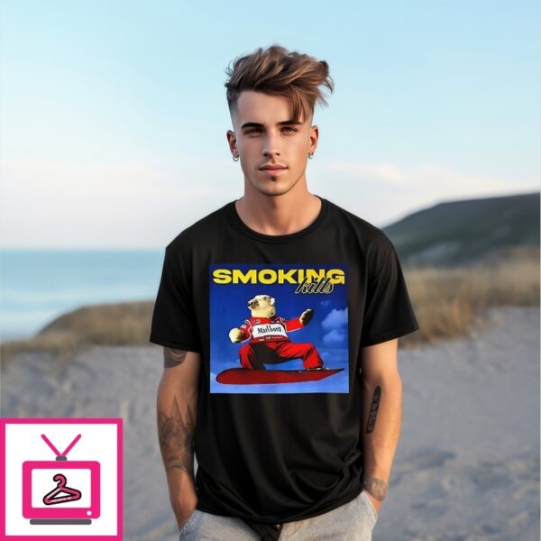 Polar Bear Marlboro Smoking Kills T-Shirt