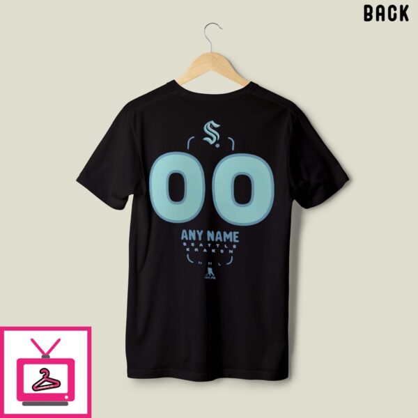 Seattle Kraken Personalized Name & Number Midfielder T-Shirt