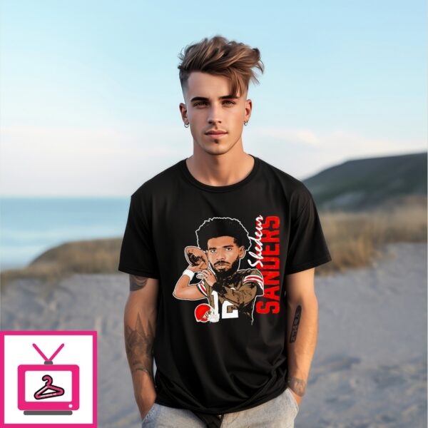Shedeur Sanders Player Cleveland Browns Caricature T-Shirt