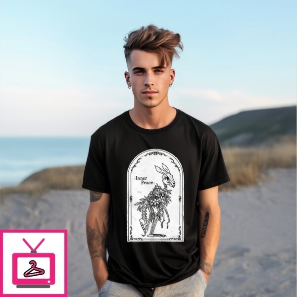 Skeleton Bunny Inner Peace T-Shirt