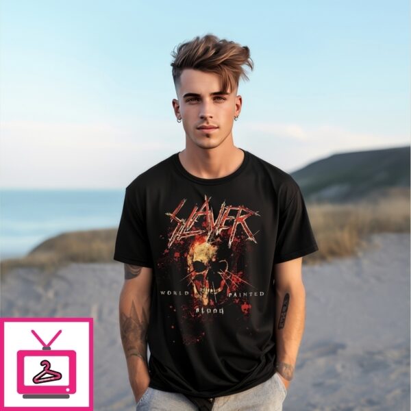 Slayer World Painted Blood Skulls T-Shirt
