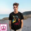 Synthwave Tyrannosaurus Rex Synthosaurus Rex T-Shirt