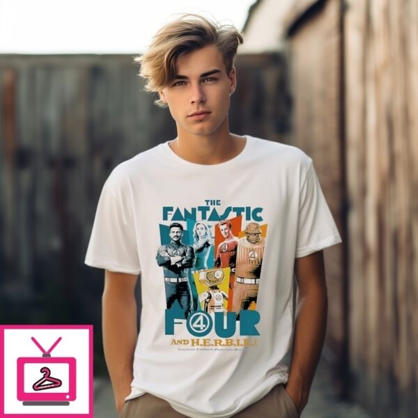 The Fantastic Four First Steps Four And Herbie  T-Shirt