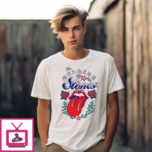 The Rolling Stones Tongue And Flowers T-Shirt