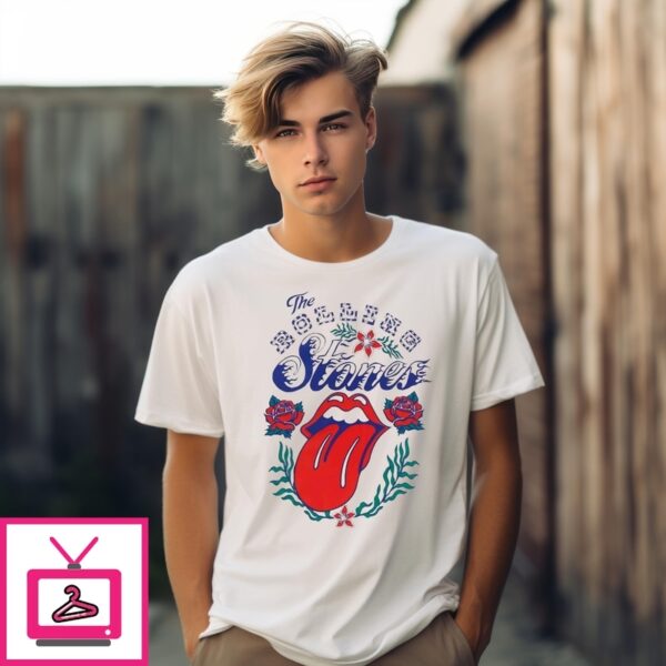 The Rolling Stones Tongue And Flowers T-Shirt