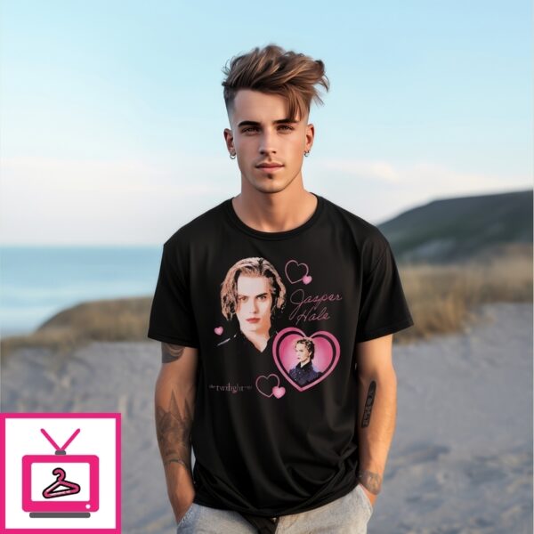 The Twilight Saga Jasper Heart Girls T-Shirt