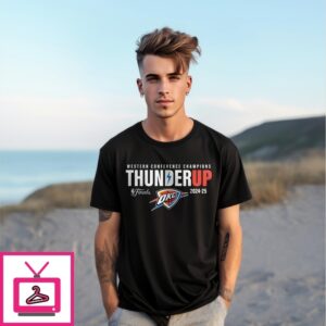 Thunder Up Western Conference Champions Finals Nba 2025 T-Shirt
