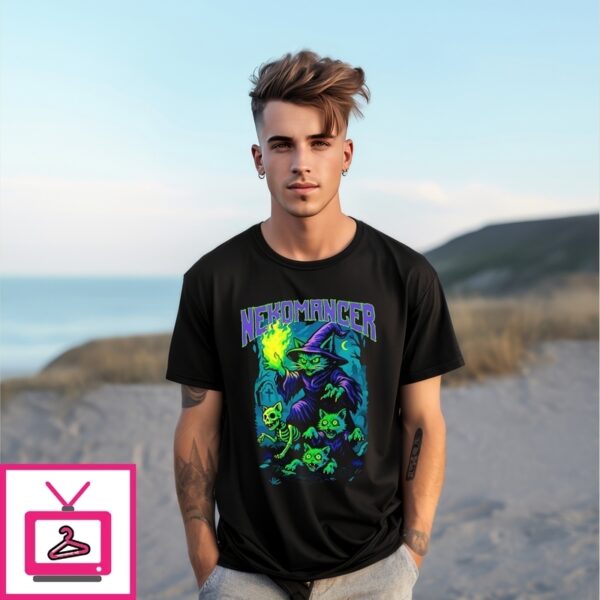 Wizard Cat Nekomancer Vintage T-Shirt