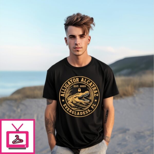 Alligator Alcatraz Florida Everglades Parody T-Shirt