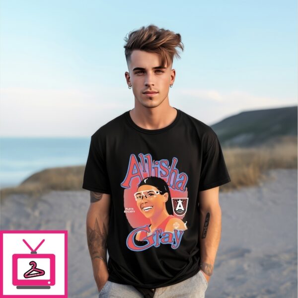 Allisha Gray Atlanta Dream Basketball Portrait T-Shirt