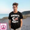 America Party Liberty American Flag T-Shirt