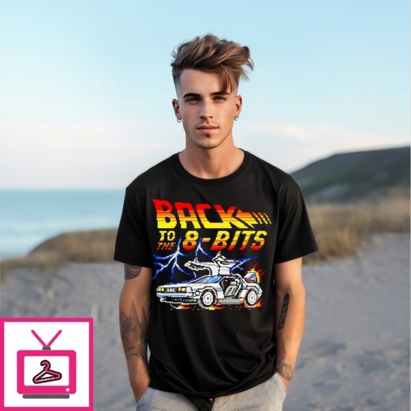 Back To The 8 Bits Car Fire T-Shirt
