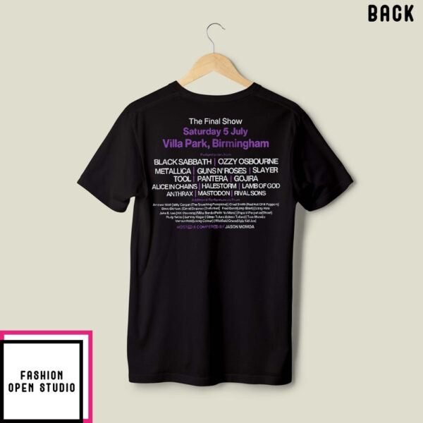 Back To The Beginning The Final Show Saturday 5 July 2025 Villa Park Birmingham T-Shirt