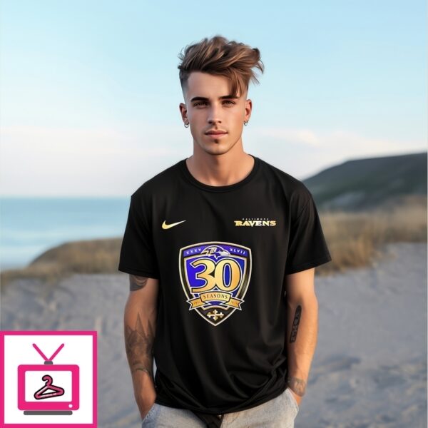 Baltimore Ravens 30Th Season Game T-Shirt