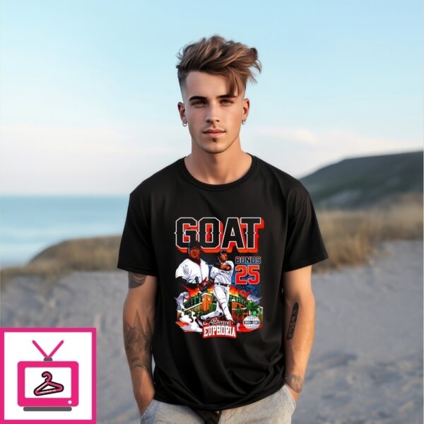 Barry Bonds 25 Goat San Francisco Giants Comic T-Shirt