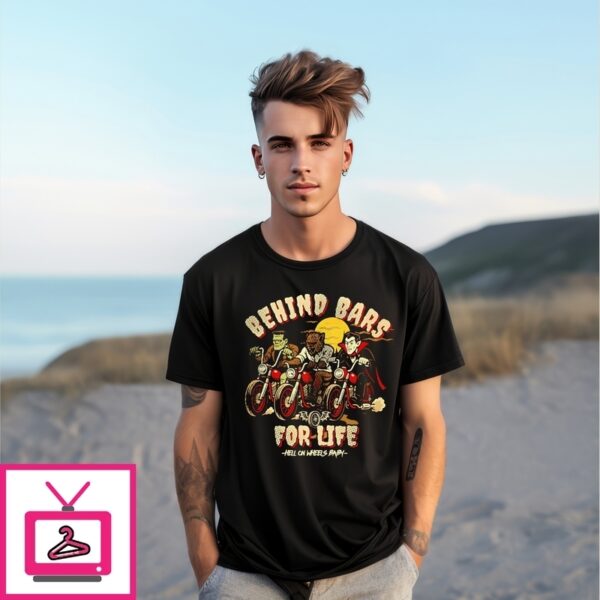 Behind Bars For Life Moto Hell On Wheels Baby T-Shirt