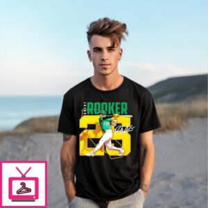 Brent Rooker Sacramento Baseball Player Collage Signature T-Shirt