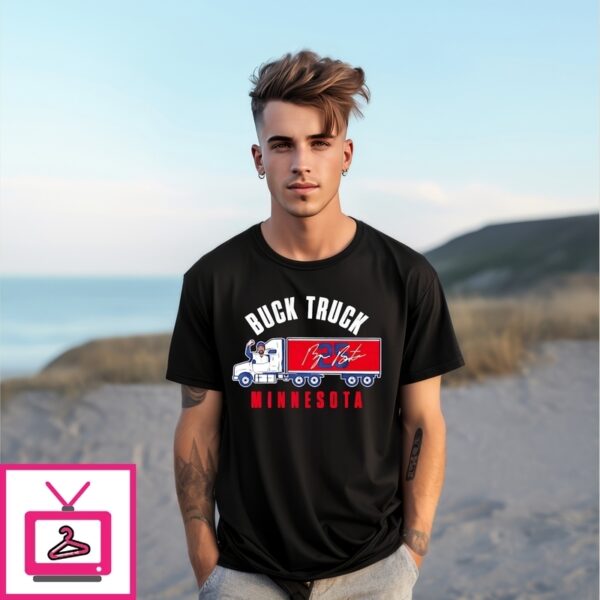 Byron Buxton Buck Truck Minnesota Twins Signature T-Shirt
