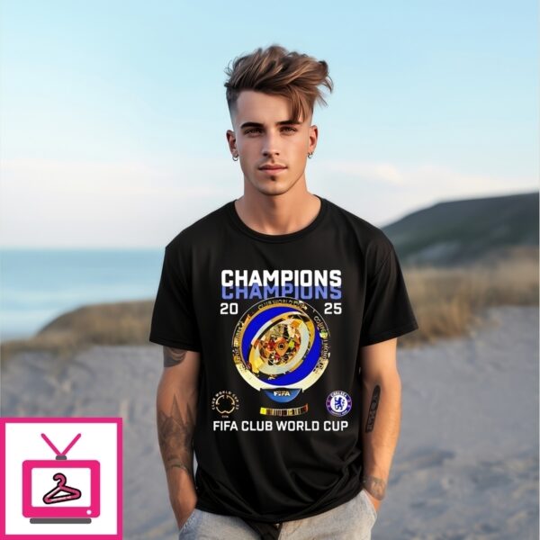 Chelsea Champions Fifa Club World Cup 2025 Trophy T-Shirt