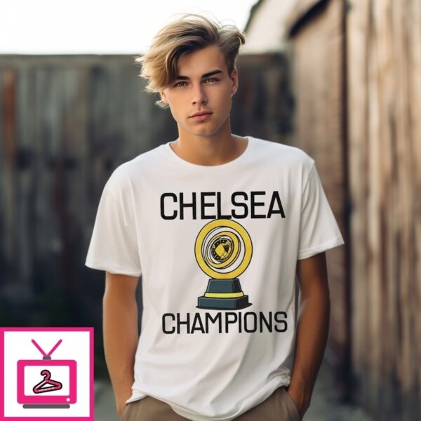 Chelsea World Champions Trophy Soccer Fans 2025 T-Shirt
