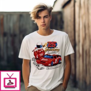 Cincinnati Reds Mlb Speedway Classic 2025 Graphic T-Shirt