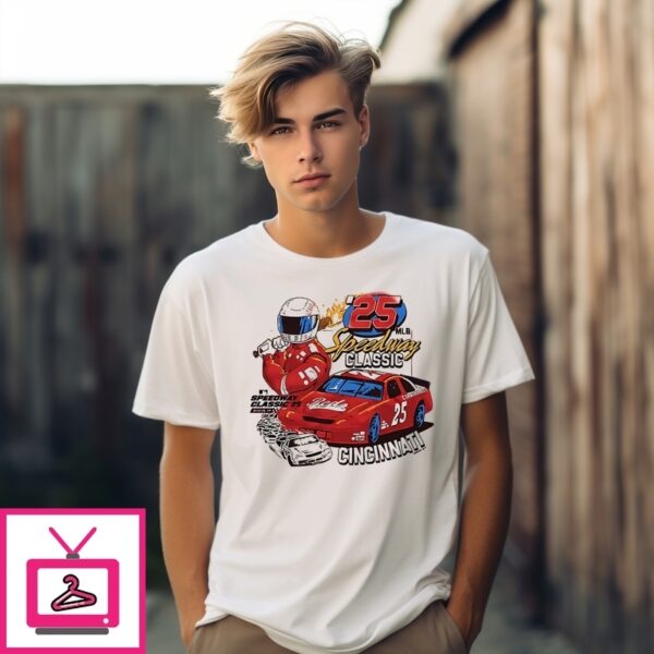 Cincinnati Reds Mlb Speedway Classic 2025 T-Shirt