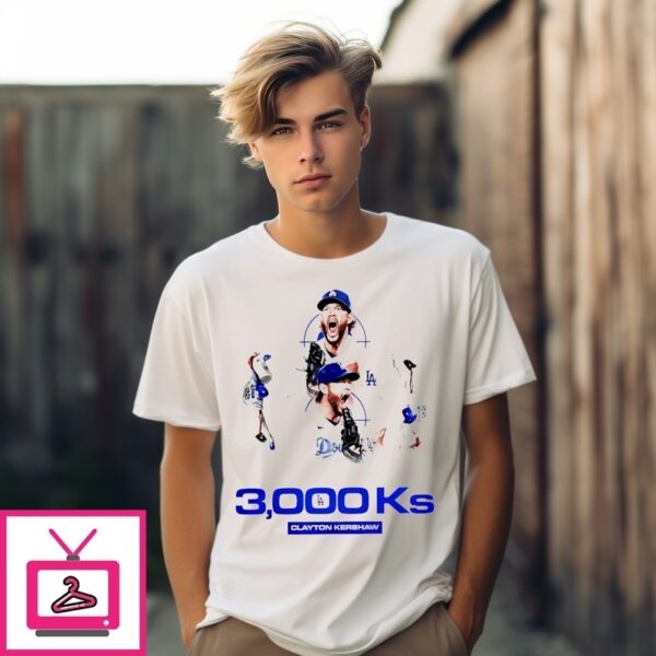 Clayton Kershaw 3000 King Kersh Signature T-Shirt