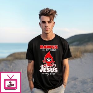 Dawgs In My Veins Jesus In My Heart T-Shirt