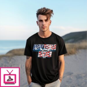 Daytona International Speedway 2025 Daytona 500 American Flag T-Shirt