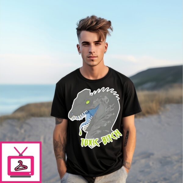 Dilophosaurus Dinosaur Toxic Bitch T-Shirt