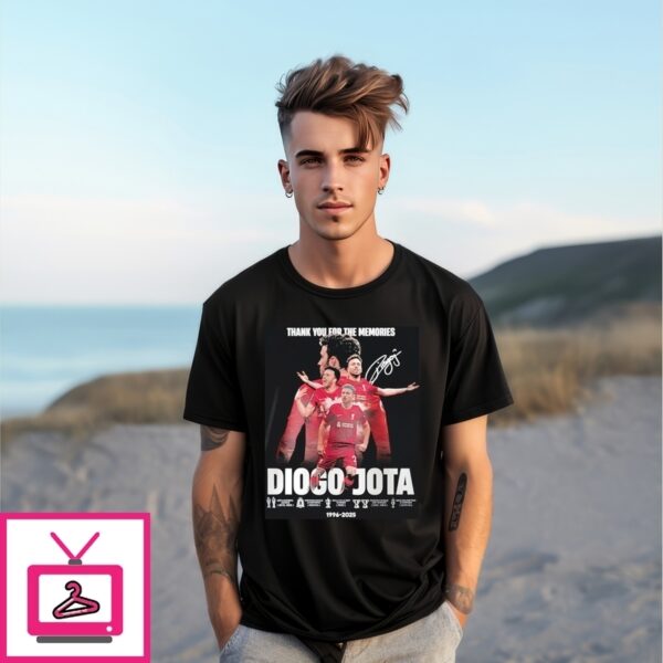 Diogo Jota 1996-2025 Rest In Peace Diogo J Signature T-Shirt