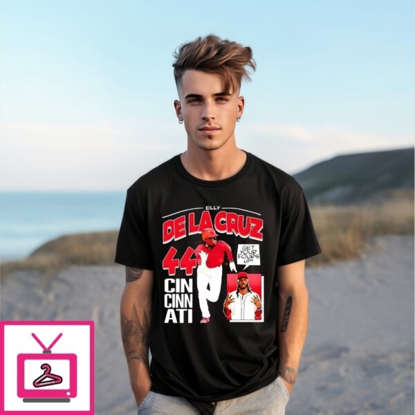Elly De La Cruz Cincinnati Baseball Comic T-Shirt