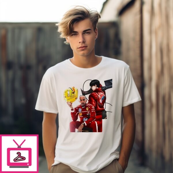 F-Won Lewis Hamilton F1 Anime T-Shirt