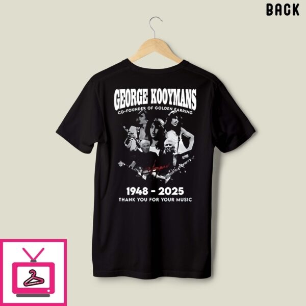George Kooyman Golden Earring 1948 2025 Thank You For Your Music Signature T-Shirt