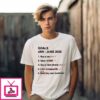 Goals Jan June 2025 List Buy A Car Pet Save 10 Buy A New Phone Case Live Mind My Own Business T-Shirt
