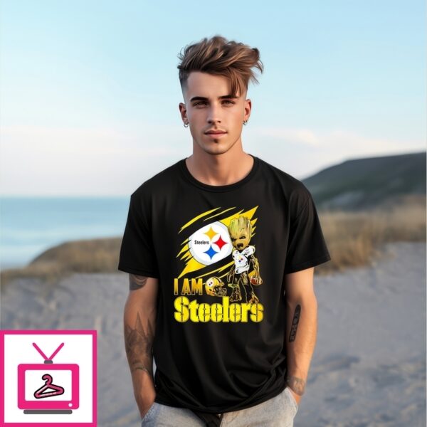 Groot I Am Pittsburgh Steelers T-Shirt