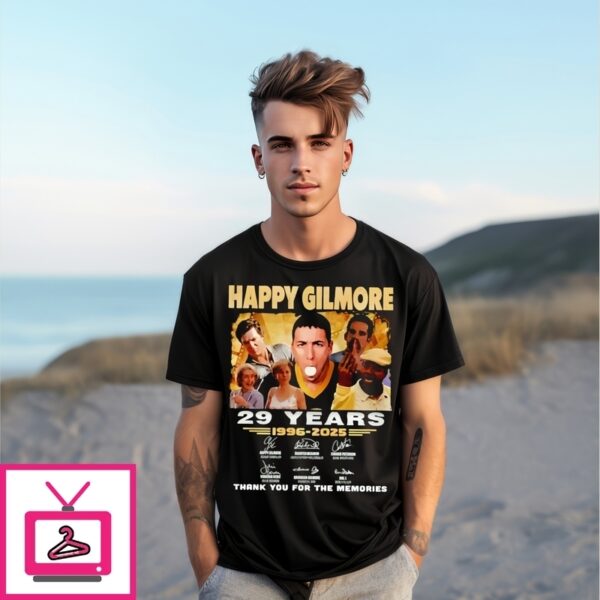 Happy Gilmore 29 Years 1996-2025 Signatures Anniversary T-Shirt