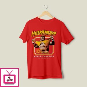 Hulk Hogan Hulkamania T-Shirt Rip Legend Red T-Shirt