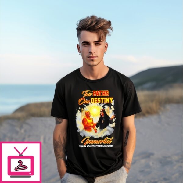 Hulk Hogan Ozzy Osbourne Two Paths One Destiny Immortal Thank You T-Shirt