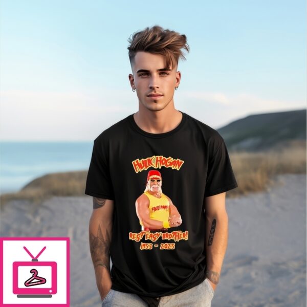 Hulk Hogan Rest Easy Brother 1953 2025 T-Shirt