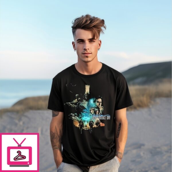 Independence Day Alien Attack Collage T-Shirt