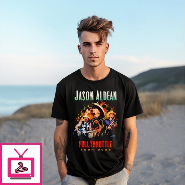 Jason Aldean Full Throttle Tour 2025 Signature T-Shirt