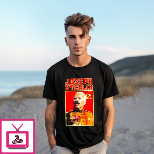 Joey Mannarino Wearing Biden Joseph Stealin T-Shirt